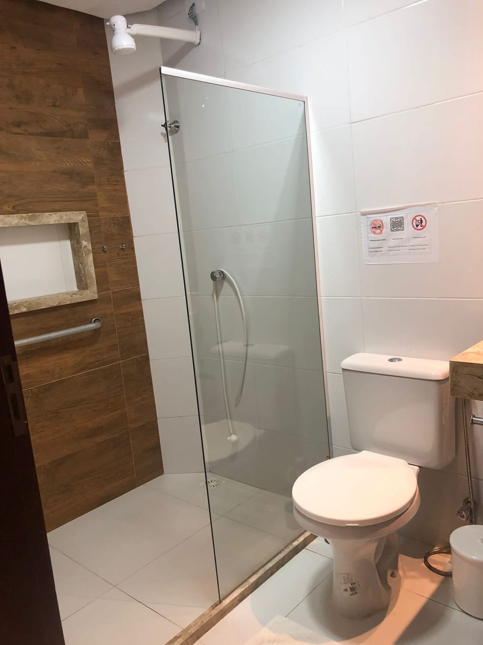 Shower, towels, soap