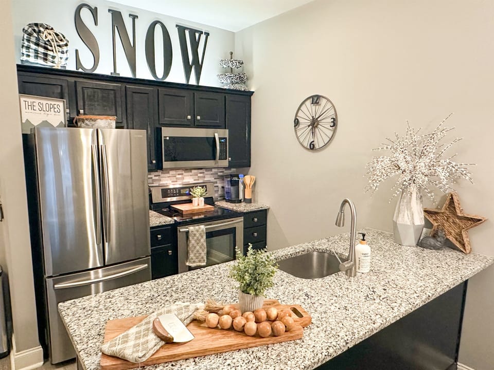 Convenient kitchen for those who want to cook at home