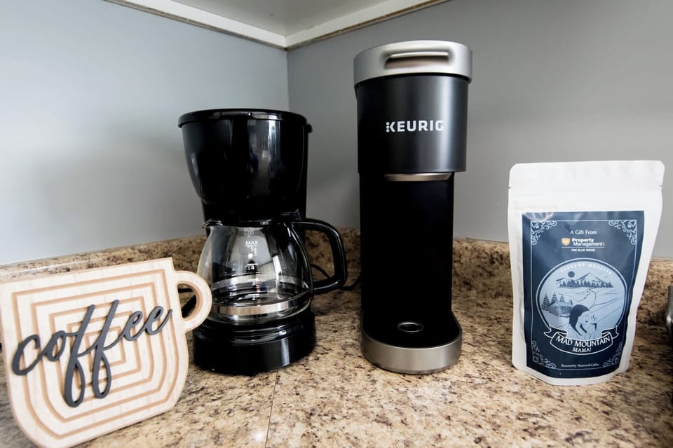 Enjoy a cup of coffee in the morning