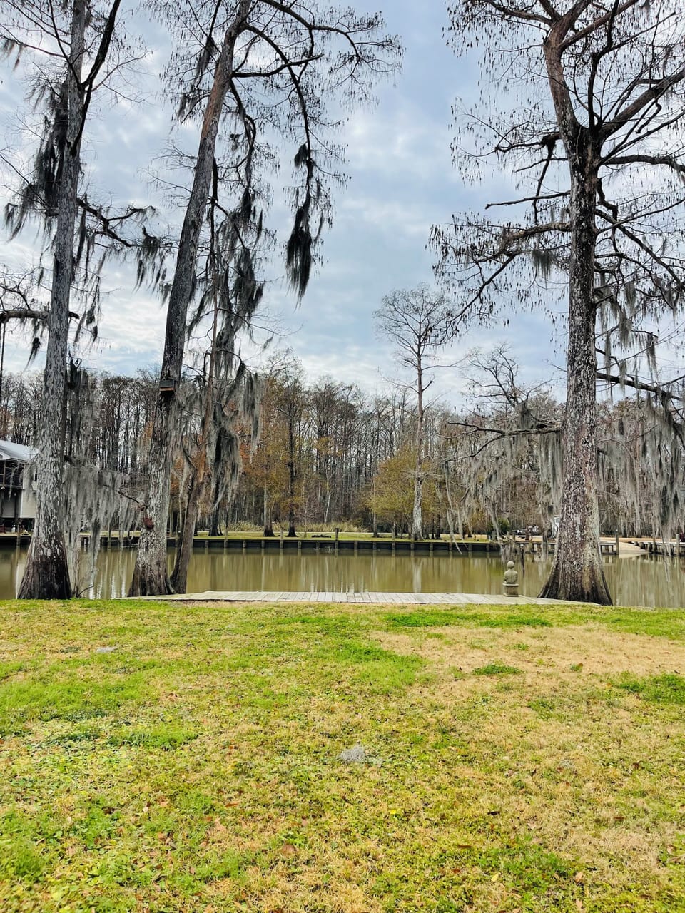 View of river & pier from yard