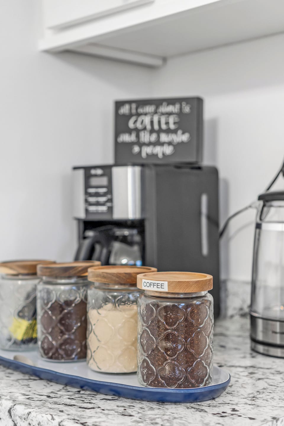 "One out of three drink decaf or tea!" 