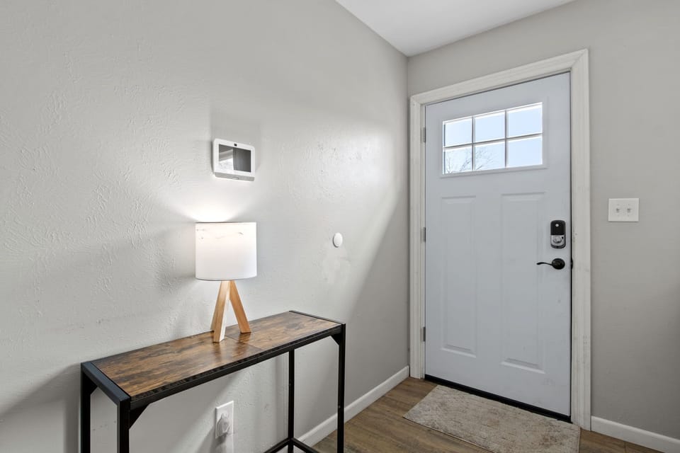 well lit entry