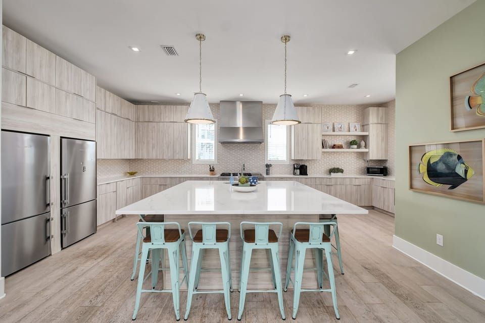 This gourmet kitchen is perfect for cooking for large families.