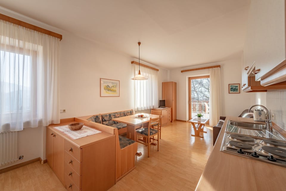 The apartment's living area