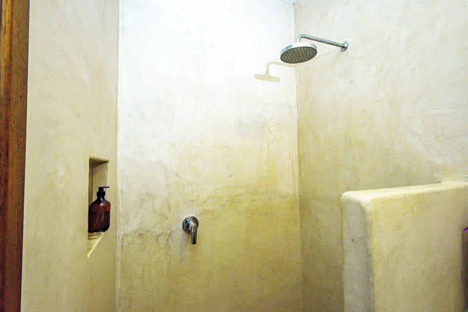 Superior Room, Balcony, Pool View | Bathroom | Shower, soap, shampoo, toilet paper