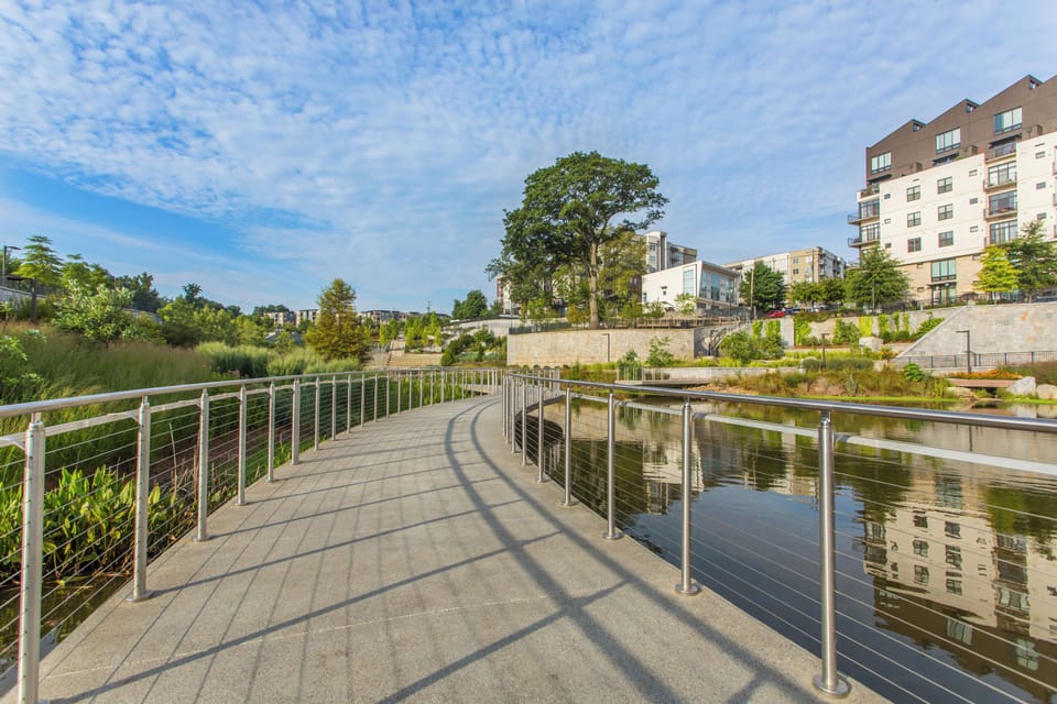 Explore the urban frontier, journeying through a vibrant neighborhood where history whispers through the architecture.