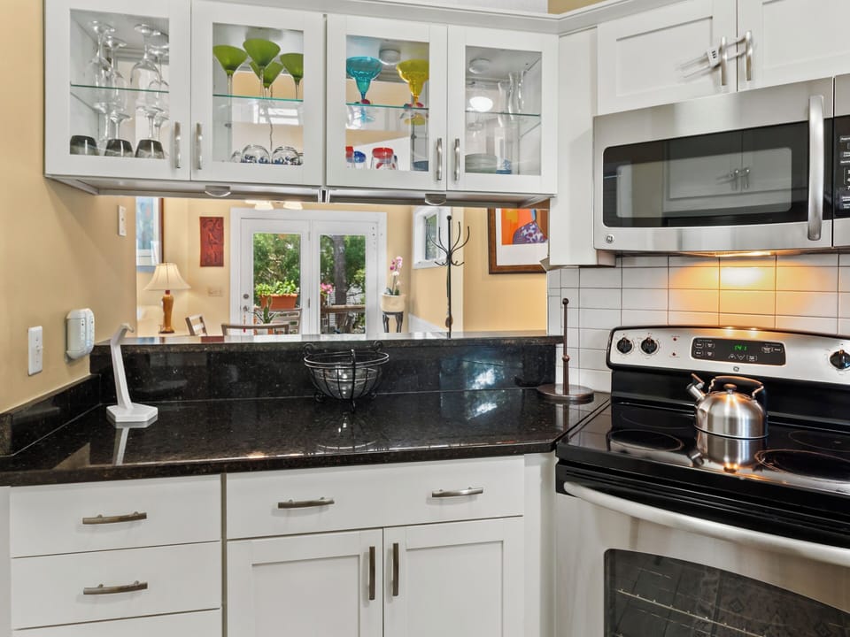 The Counter Bar to the Kitchen is perfect for meal prep.