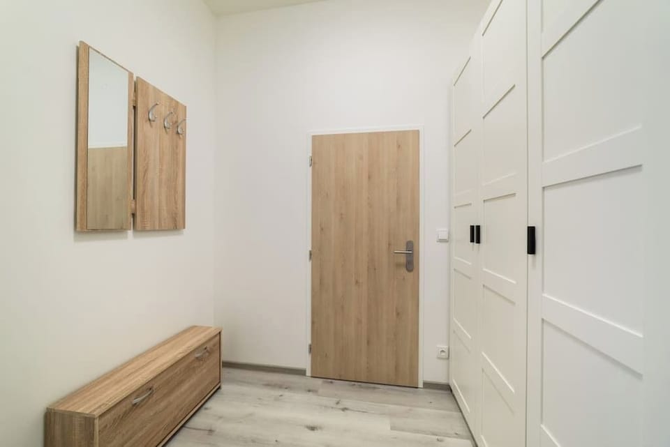 Hall with lot of closet space