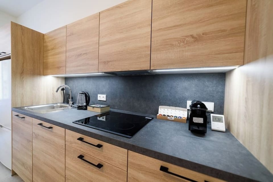 Modern kitchen with all necessary amenities