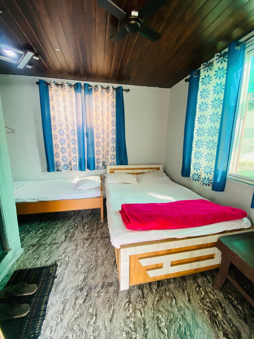 Standard Double Room, Patio, Garden View | Laptop workspace, free WiFi, bed sheets