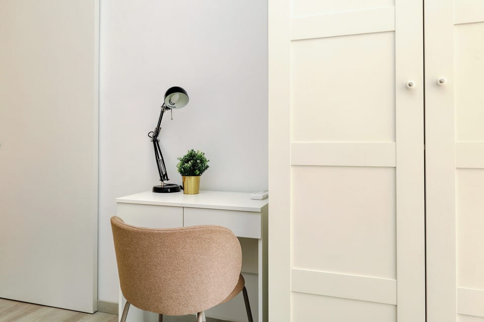 Apartment, 2 Bedrooms, Balcony | 2 bedrooms, desk, laptop workspace, iron/ironing board