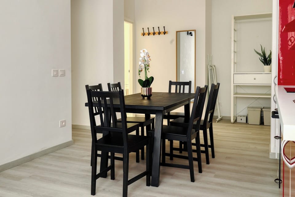 Apartment, 2 Bedrooms, Balcony | Private kitchen | Espresso maker, dishwasher, electric kettle, dining table