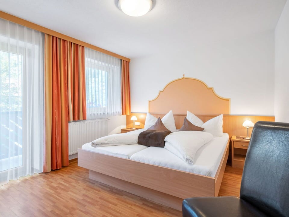 Interior Design, Ceiling, Furniture, Bedroom, Lighting, Room, Bed, Apartment, Floor, Bed Frame
