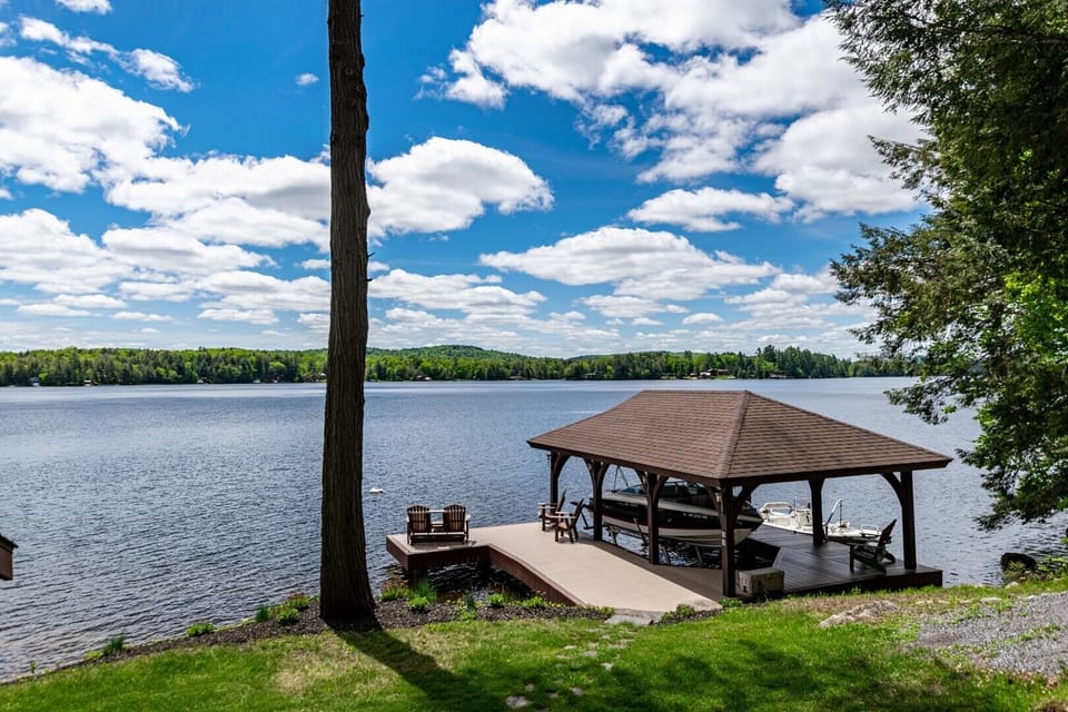 Private Dock and Boathouse
