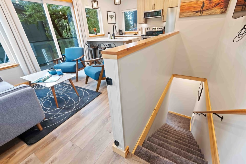 Stairs to the upper level