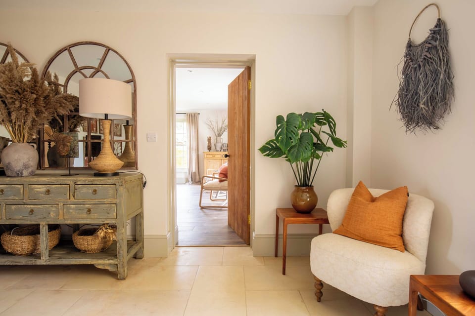 The view the other way through from the dining space into the large sitting room