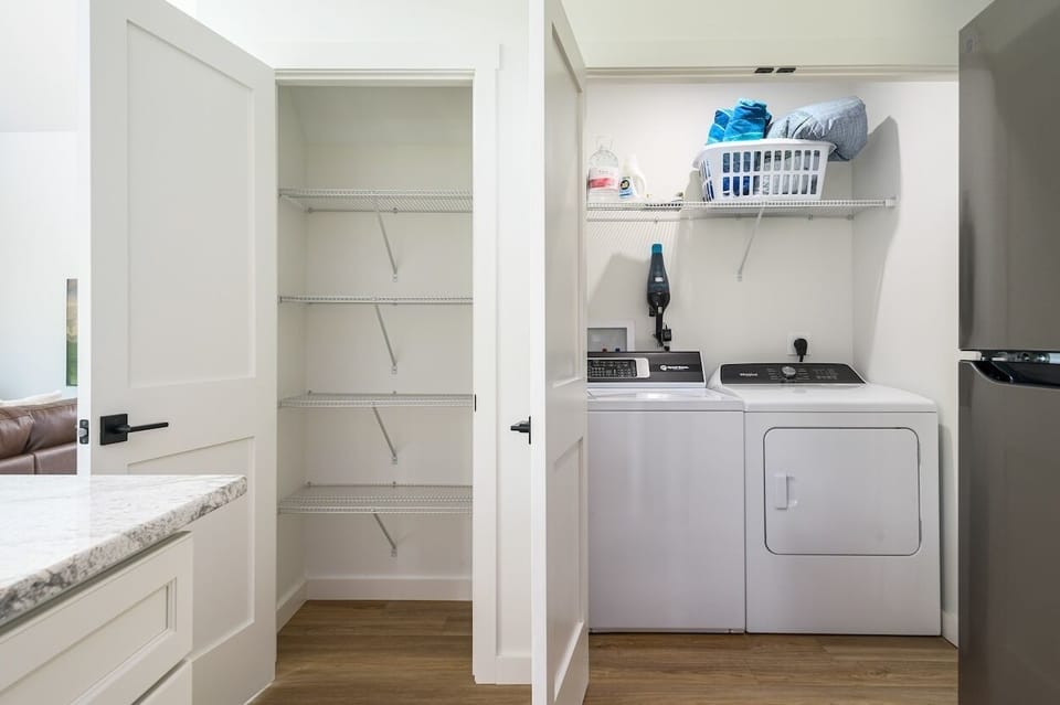 A Spacious Pantry and Full Laundry