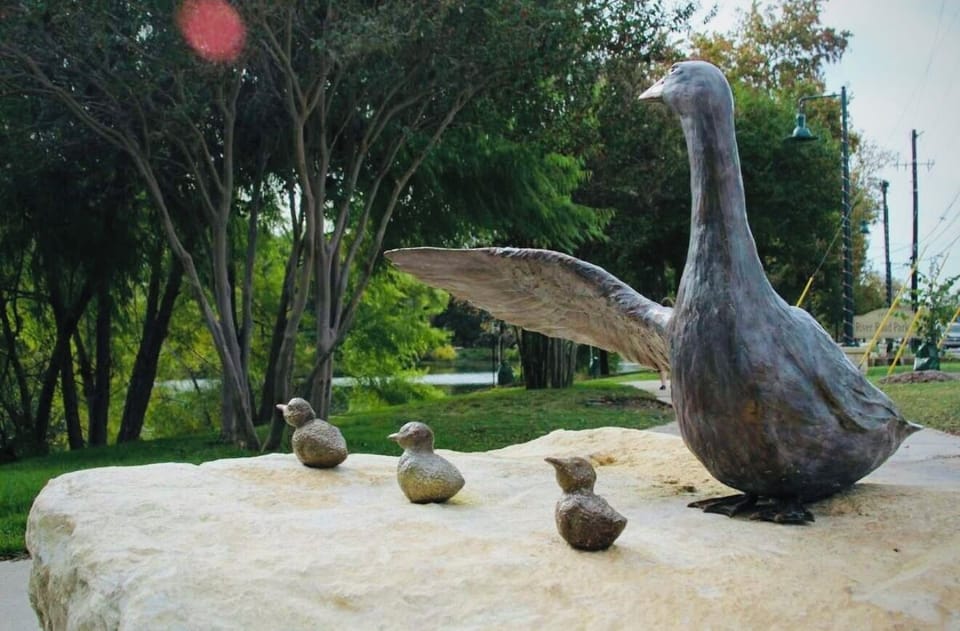Enjoy a nice stroll and duck watching on River Road