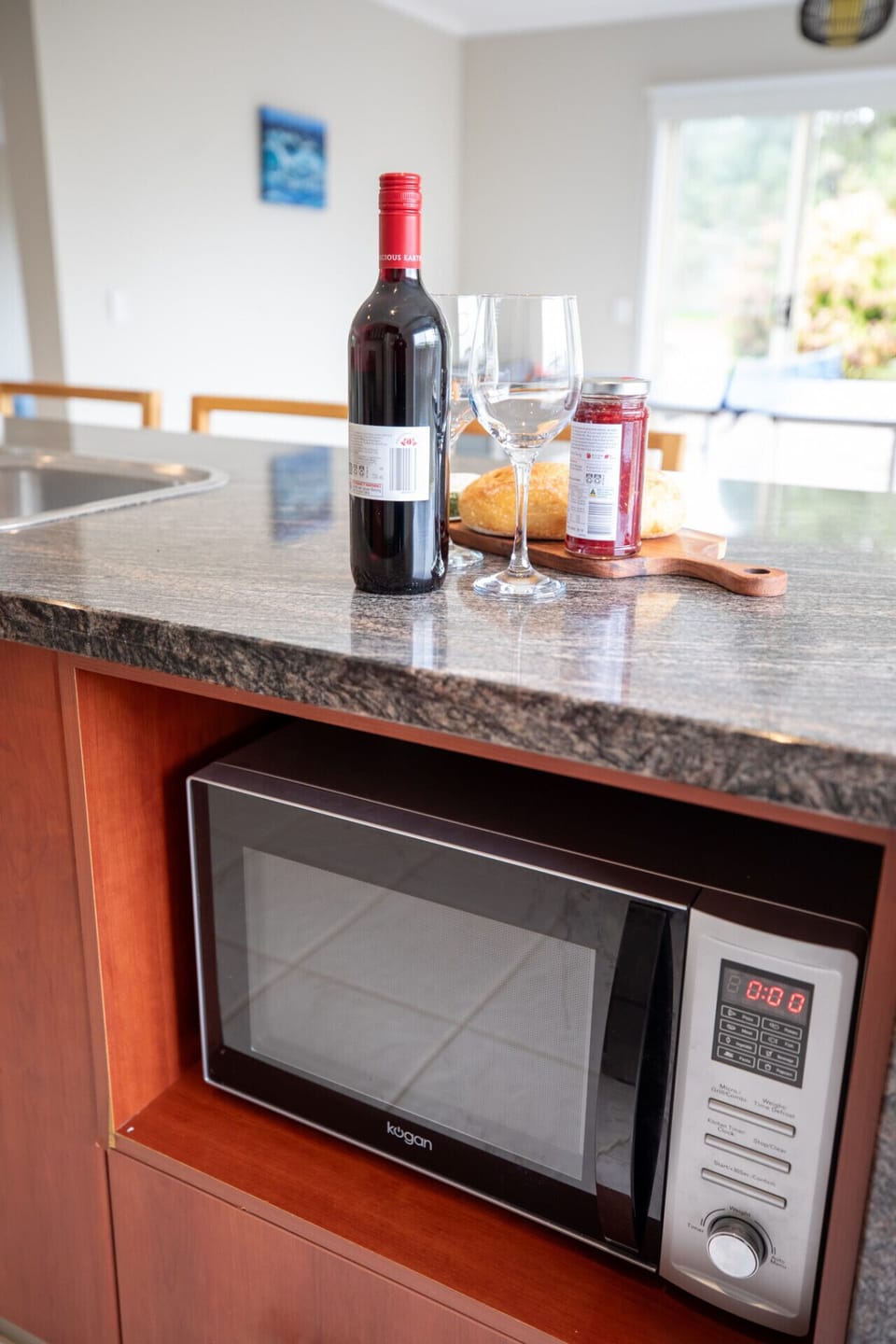 Well-equipped kitchen with modern appliances and ample counter space