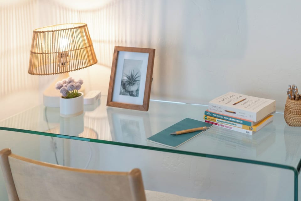 Desk and chair work area in Master
