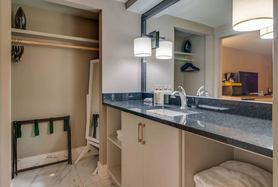 Full bathroom with walk-in shower
