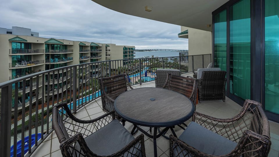Discover stunning bay views and enjoy watching boating and fishing activity from your balcony