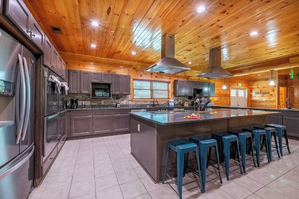 Mayes Landing's massive kitchen