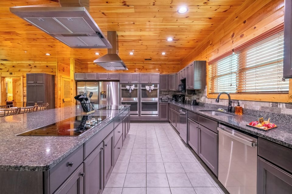 Mayes Landing's massive kitchen