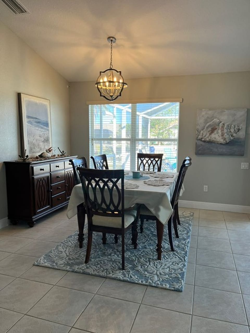 Dining area for your gourmet meal