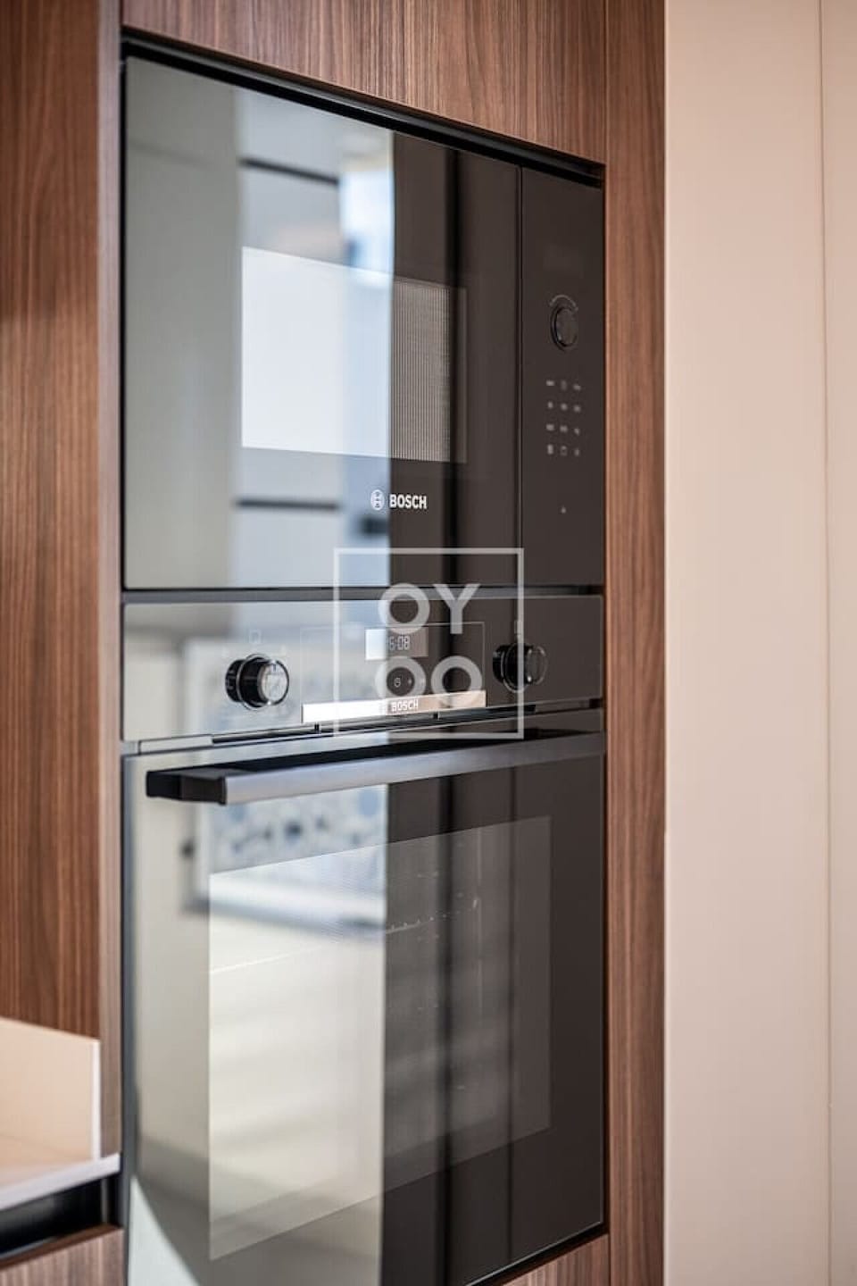 Microwave and oven