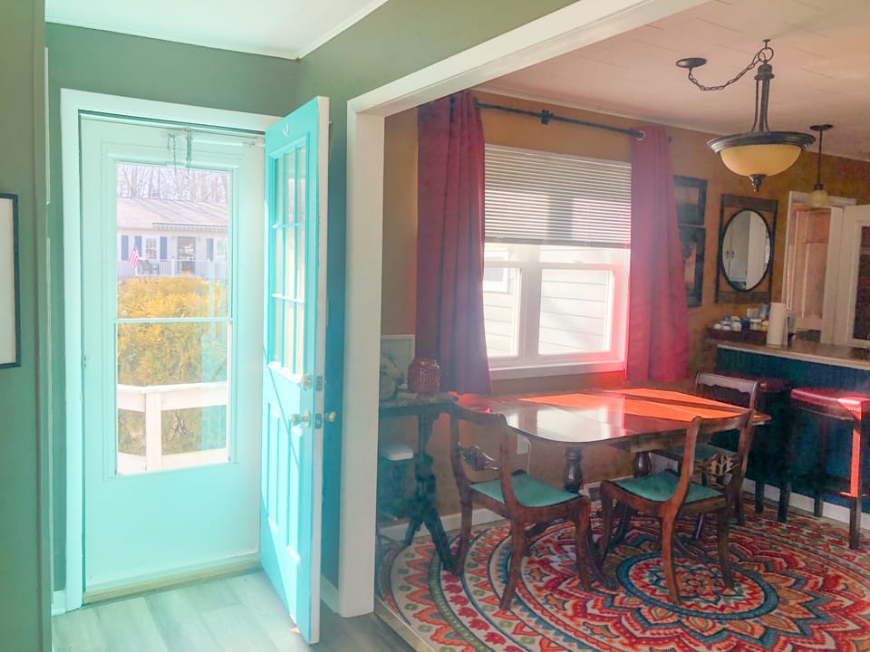 Main door and dining ara 