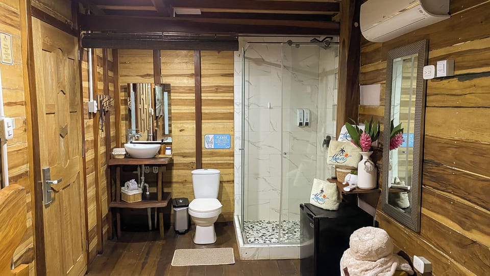 Deluxe Double Room, Hill View | Bathroom | Shower, towels, soap, shampoo
