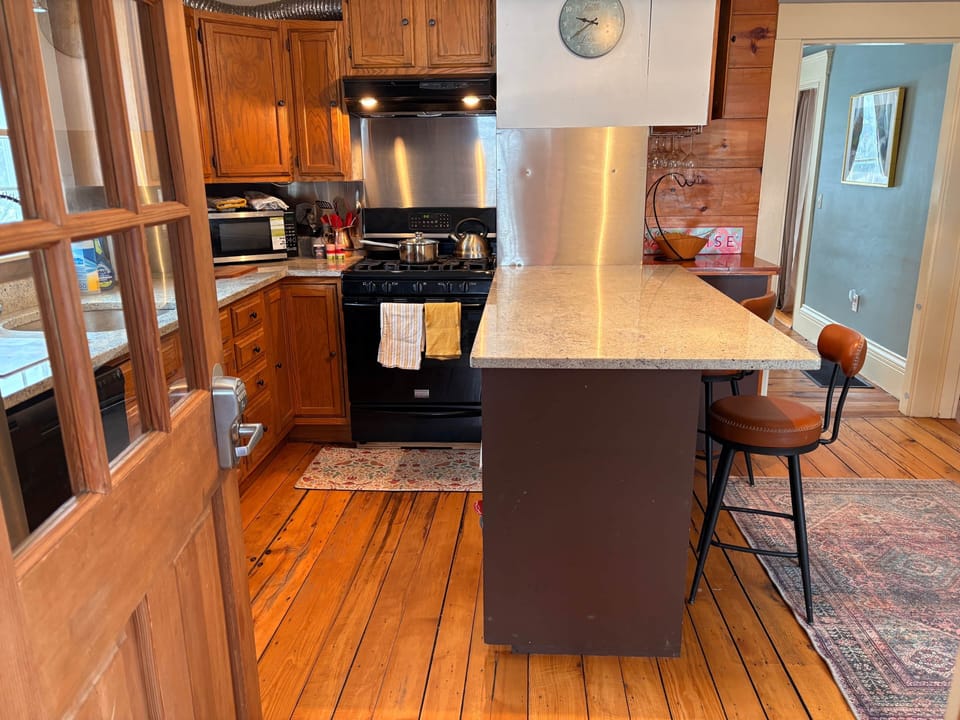 Fully stocked kitchen