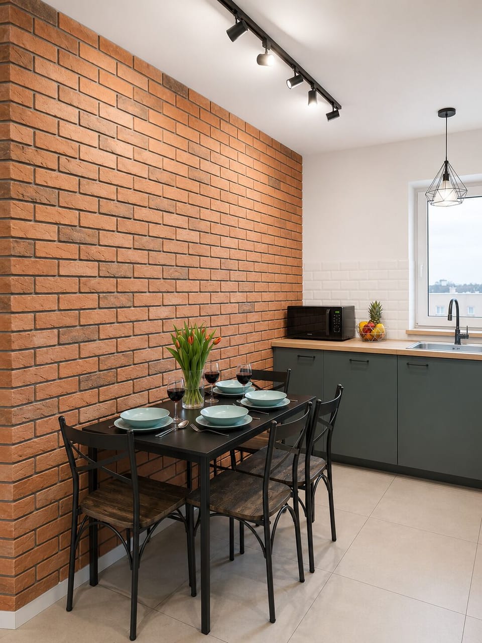 Comfort Apartment, Balcony, City View | Private kitchen | Fridge, microwave, oven, stovetop