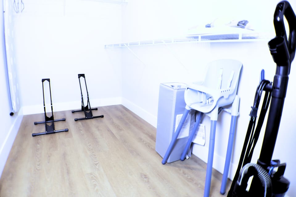 We have a place for your bikes here! No need to keep them outside! 