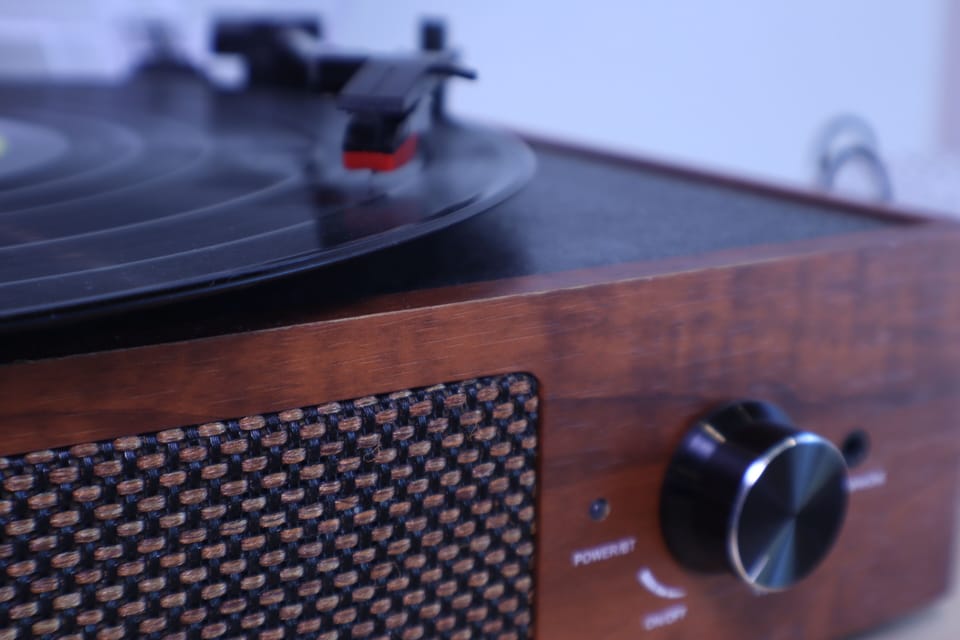 Enjoy some vinyl after a fun day of exploring! 