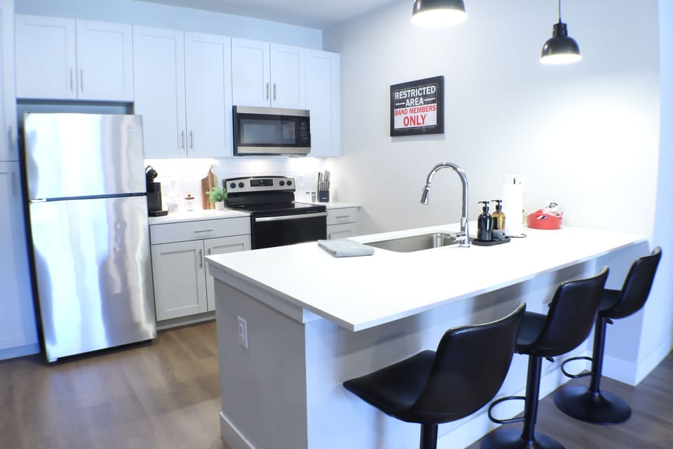 Enjoy the night in with the fully equipped kitchen