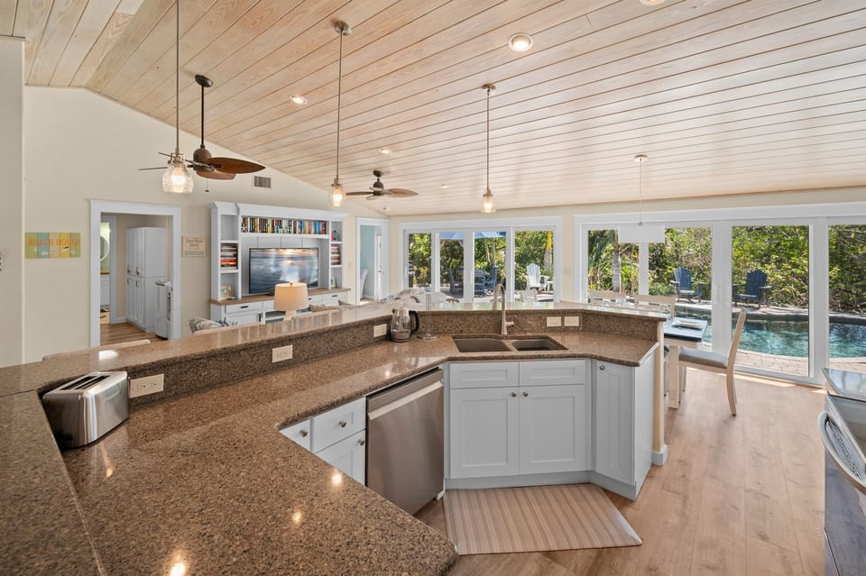 Large kitchen island