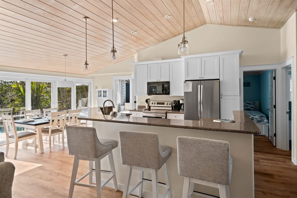 Spacious open kitchen
