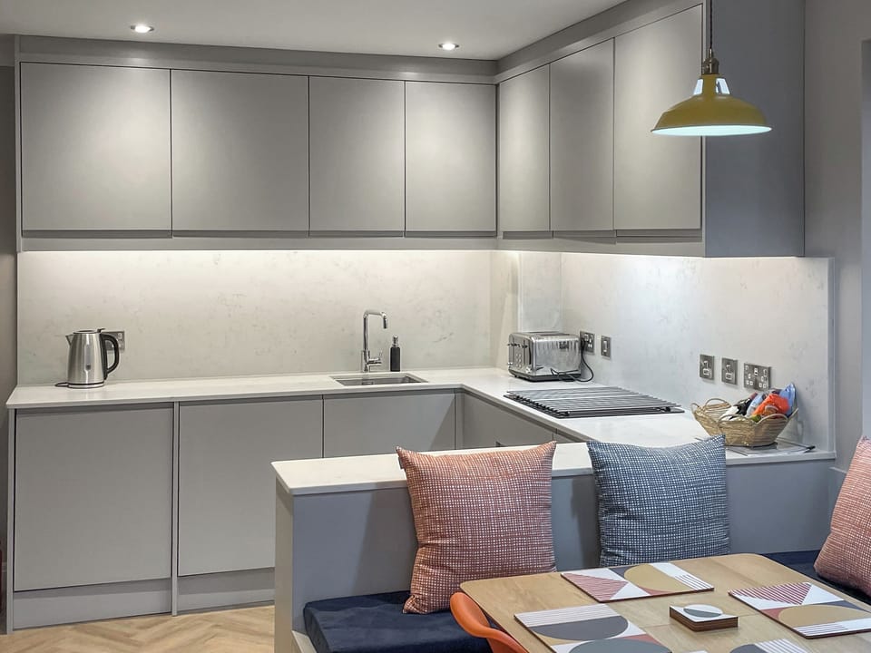 Kitchen | Esk View Apartment, Whitby