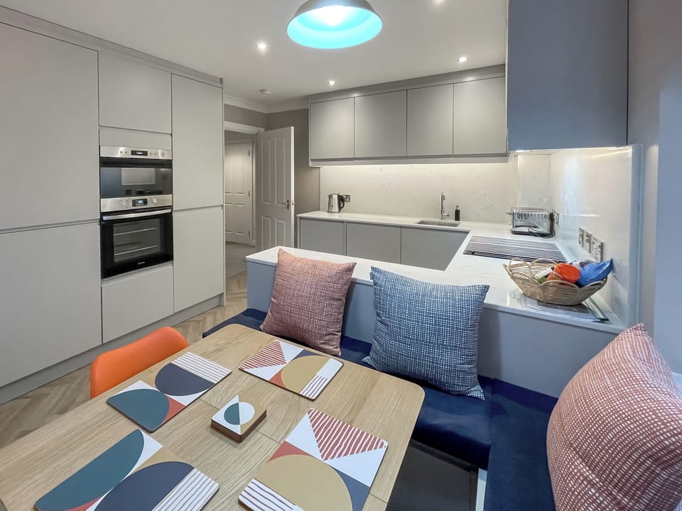 Kitchen and dining area | Esk View Apartment, Whitby