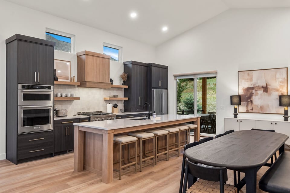 Kitchen with seating for 16