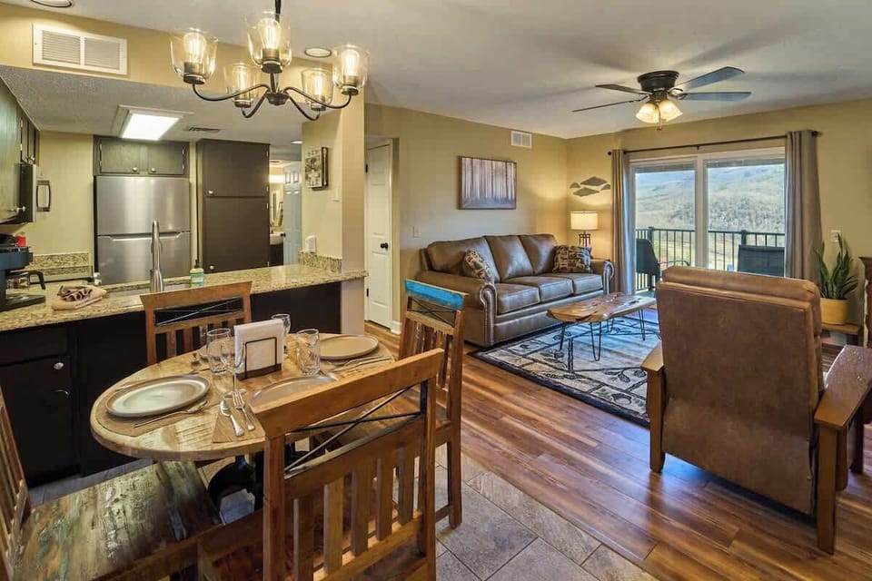 If you choose to eat in, enjoy a comfortable dining area that easily doubles as a workspace for your laptop.