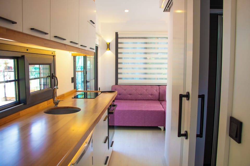 Standard Tree House | Living area | 70-inch LCD TV with satellite channels
