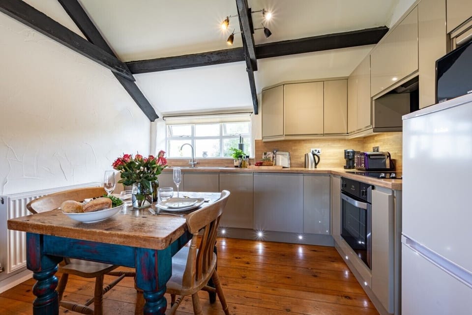 Dining and kitchen