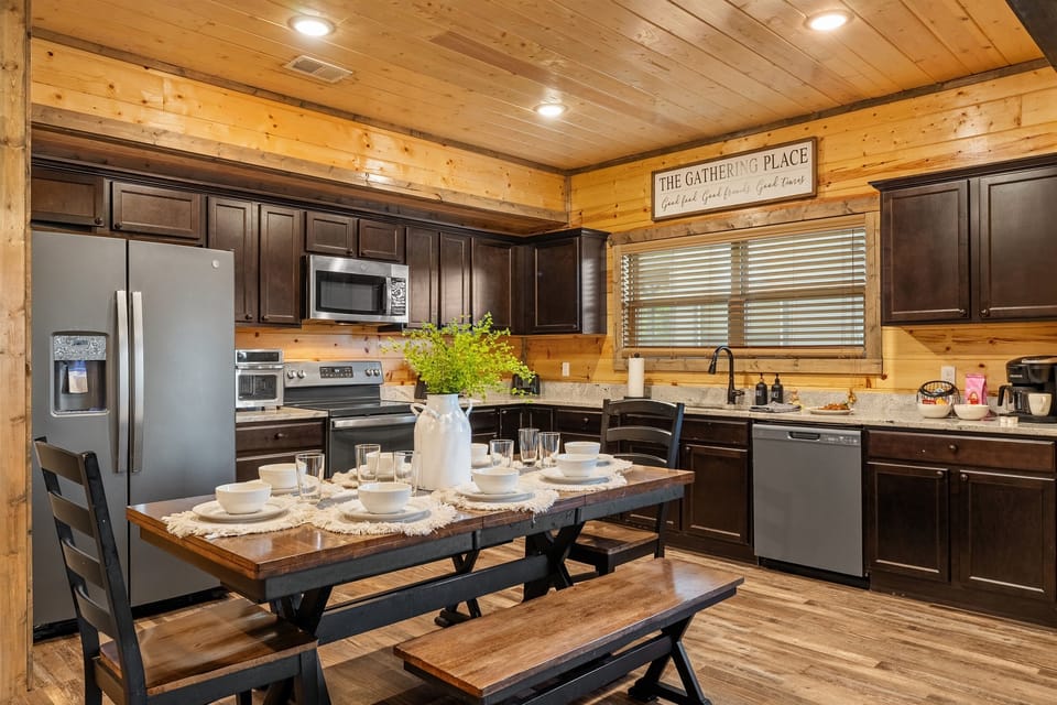 This gourmet kitchen has everything you need to make unforgettable meals.