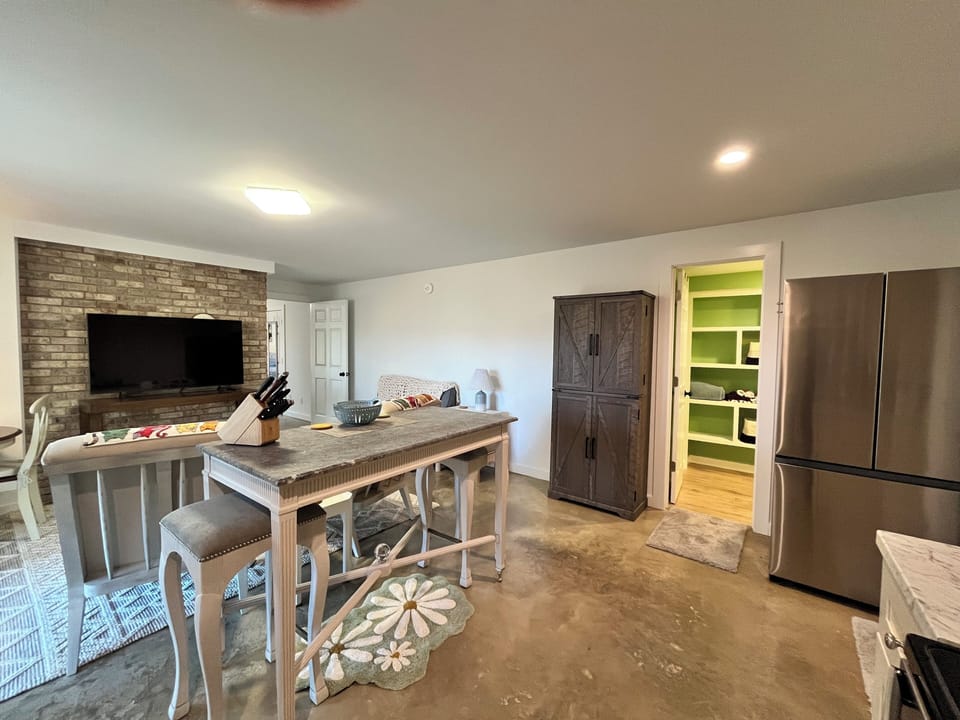 Living area from kitchen area