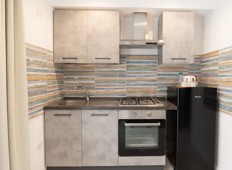 Studio | Private kitchen | Fridge, freezer