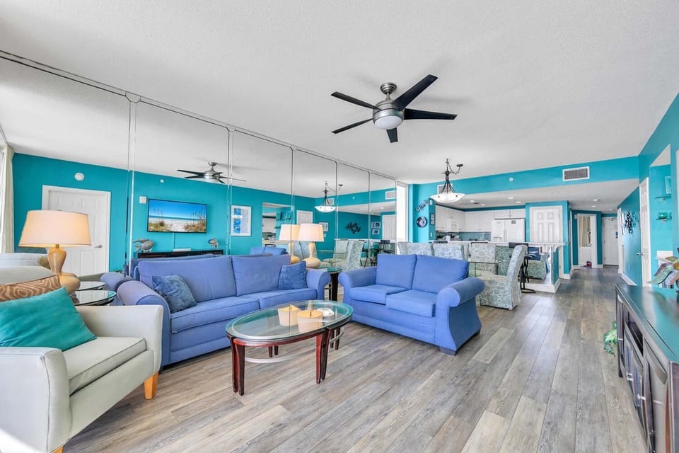 Condo, Multiple Beds (Majestic Beach Towers 2-1801) | Living area | TV