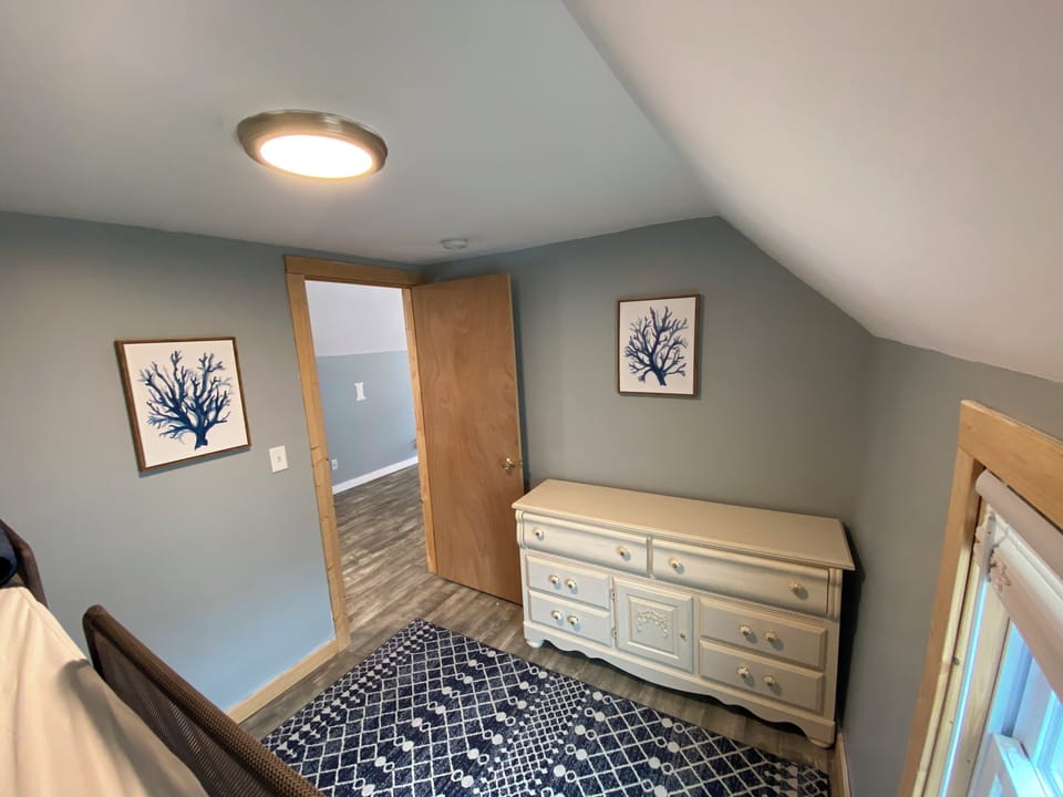 Bedroom with full size bunk beds